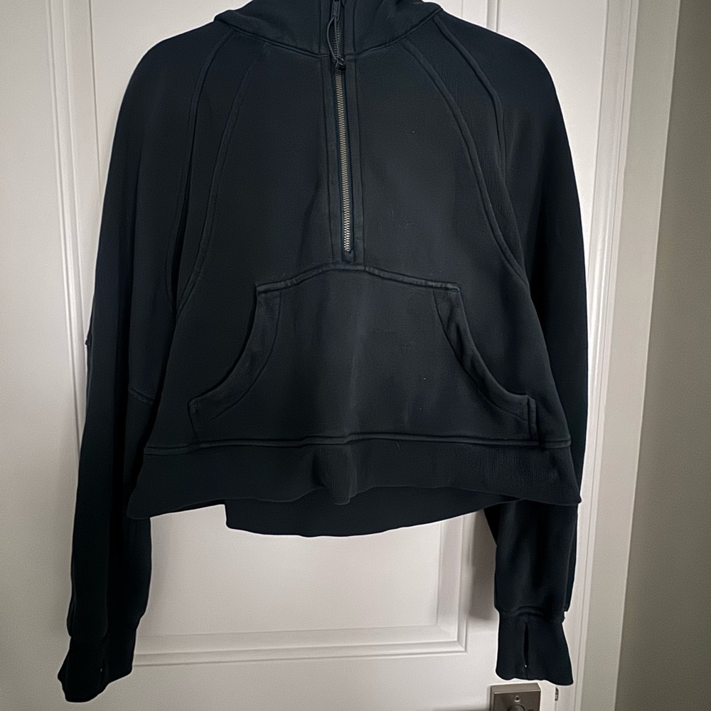 Lululemon- Scuba Oversized Half-Zip Hoodie- blue/green color